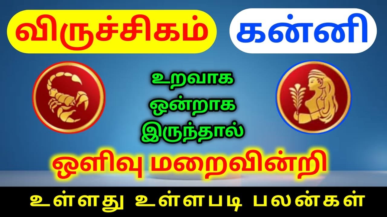 Viruchigam rasi kanni rasi relationship palangal விருச்சிகம் ராசி கன்னி ராசி பலன்கள்