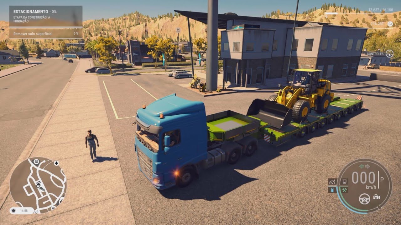 Construction Simulator [PS5] Pegamos uma Carga de Máquinas Pesadas 