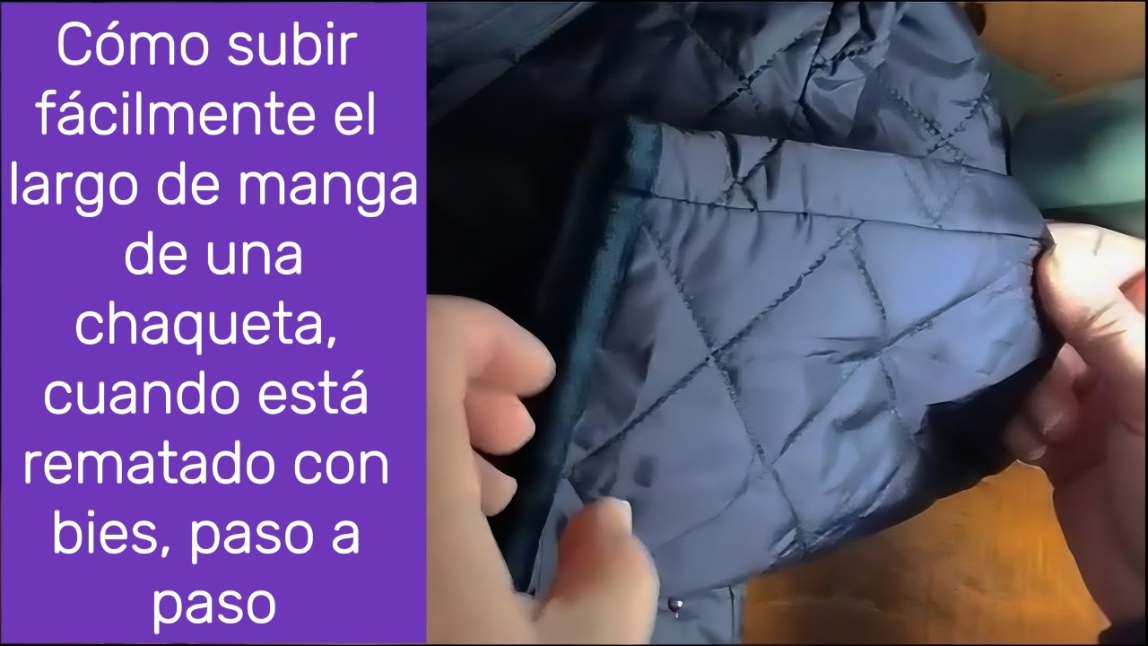 Cómo acortar mangas de chaqueta con bies | Rápido, sencillo e impecable