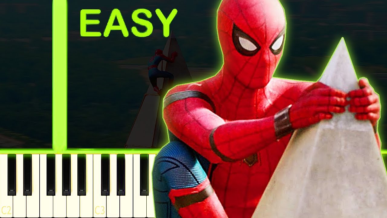 WASHINGTON MONUMENT SCENE | Spider-Man Homecoming OST - EASY Piano Tutorial