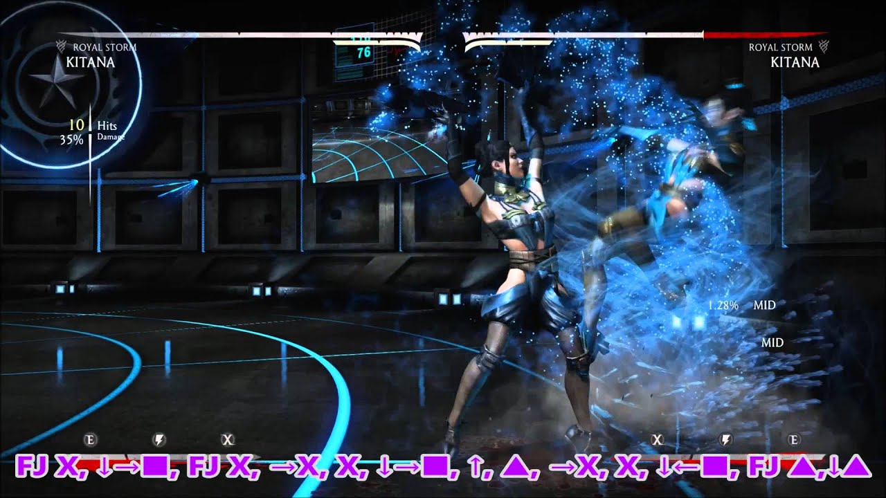 MKX Kitana Combo Compilation(30-72%)