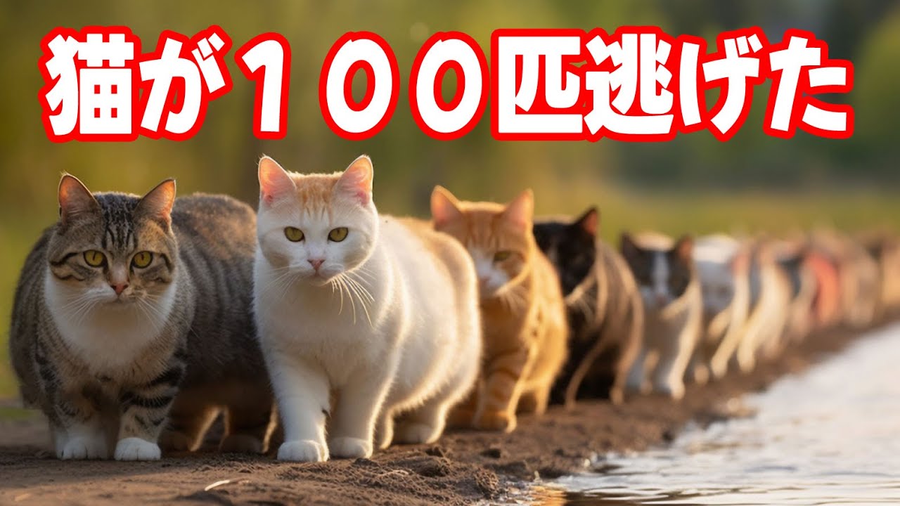 猫100匹逃げた