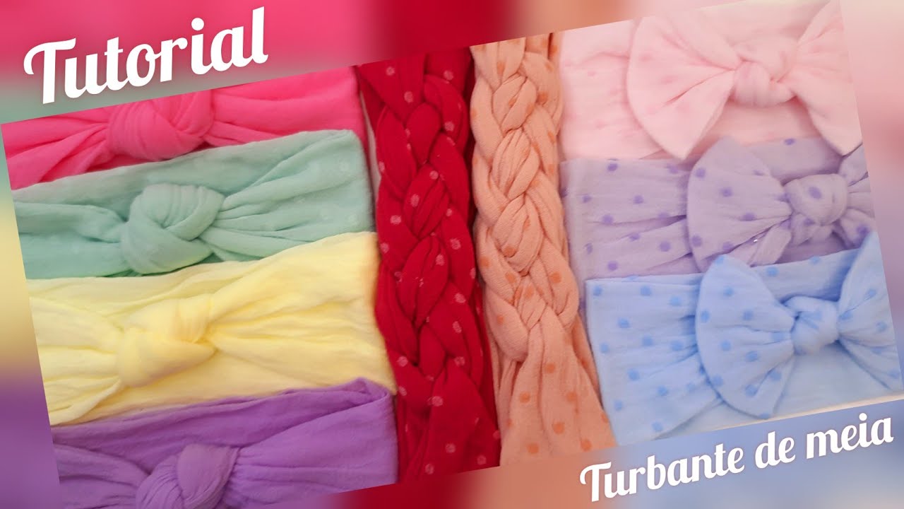 Turbante de Meia de Seda Trançado - Passo a Passo Fácil para Iniciantes - Polyana Formozo
