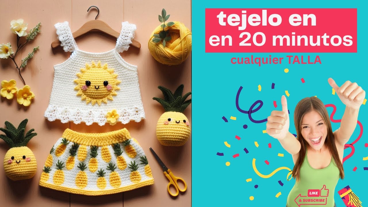 🎞️ CONJUNTO a CROCHETE #part1  #parani&ntilde;a #crochet #parati