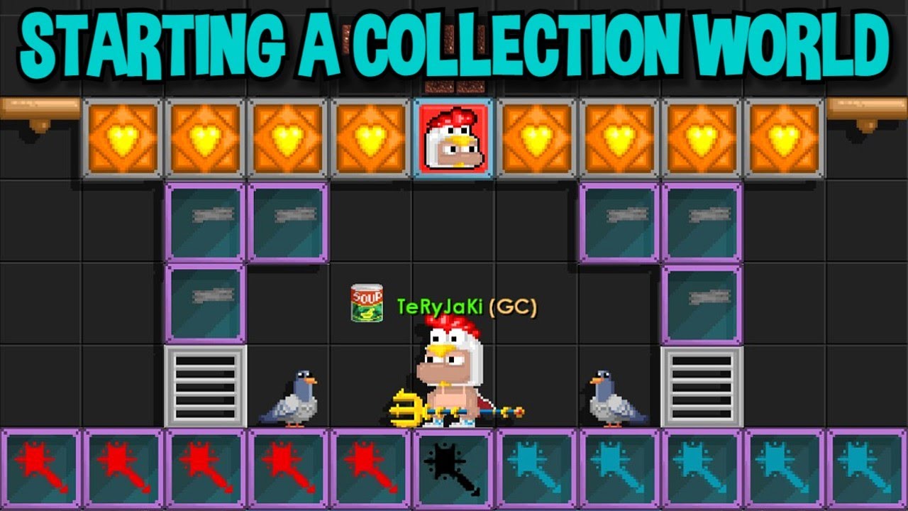 Starting (SUPER RARE) Collection World in Growtopia...