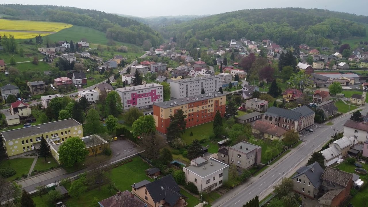 Háj ve Slezsku pohled z ptačí perspektivy