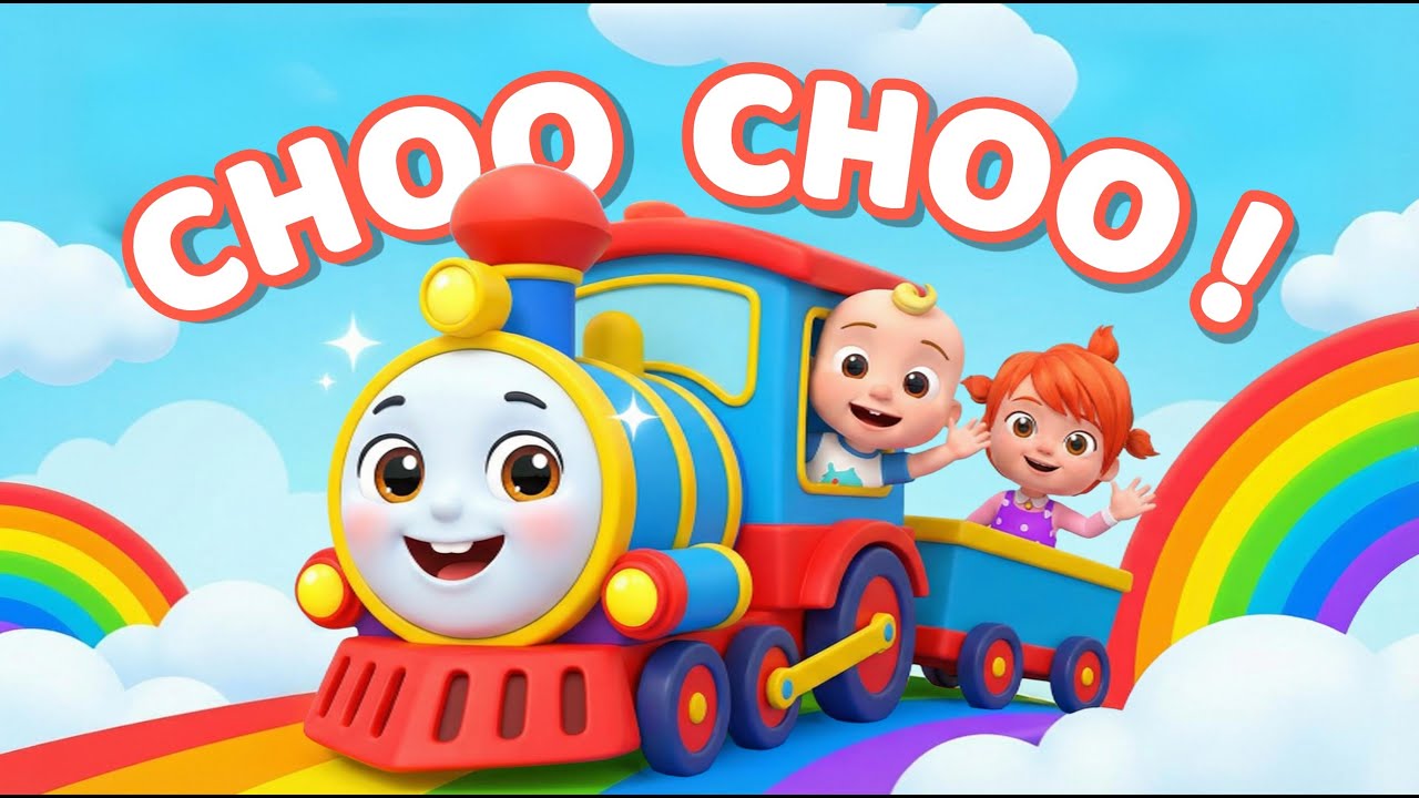 Train Choo Choo Song 🚂 | Song for Kids & Toddlers | Fun Nursery Rhymes