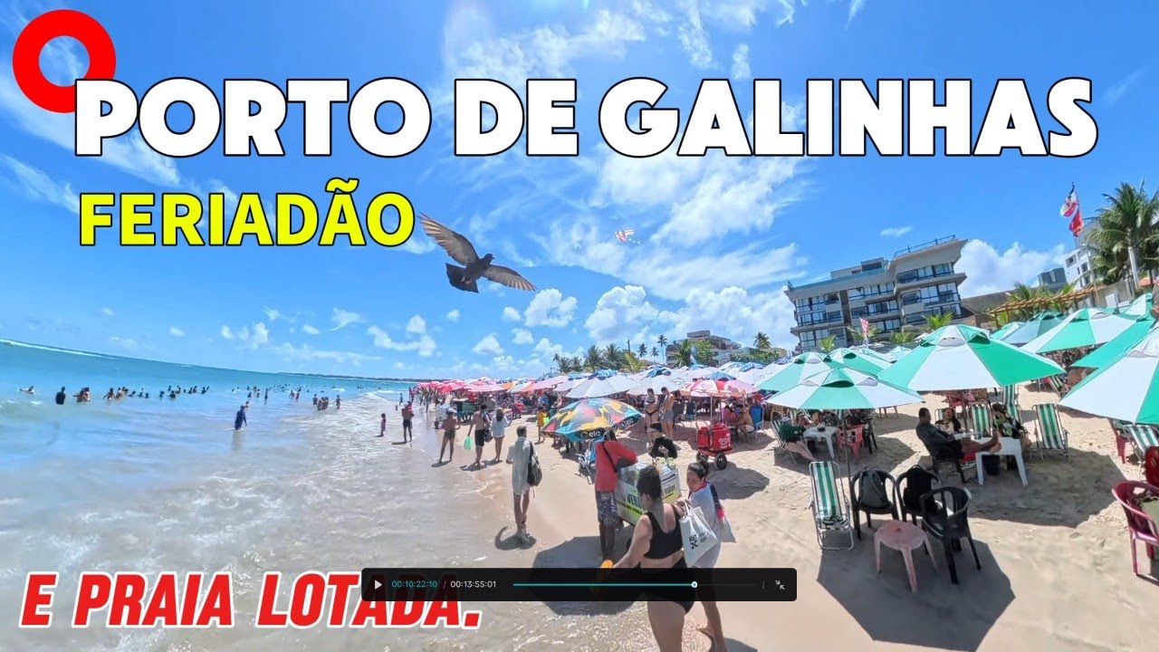 Порту-де-Галиньяс! Длинные выходные и многолюдный пляж!