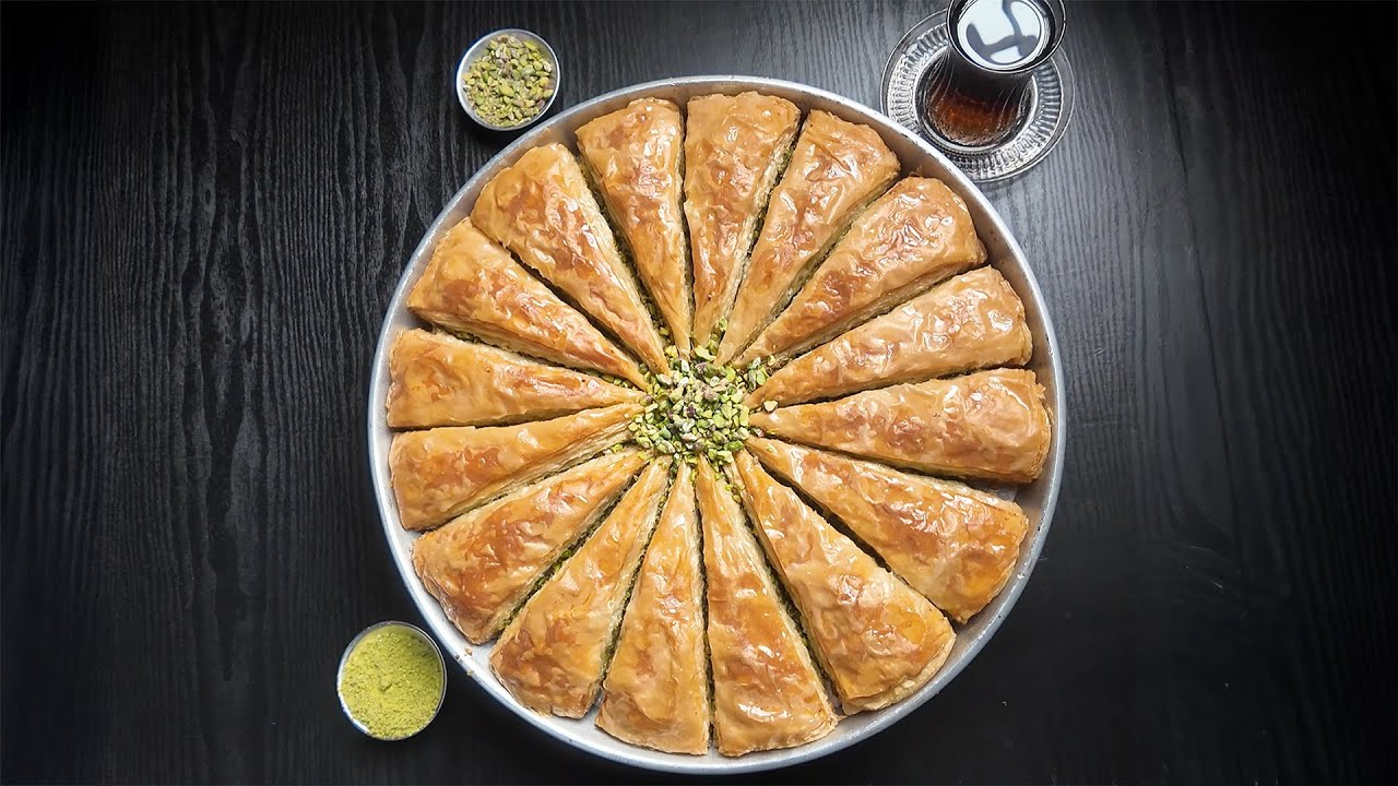 Homemade Carrot Slice Baklava with Pistachios!