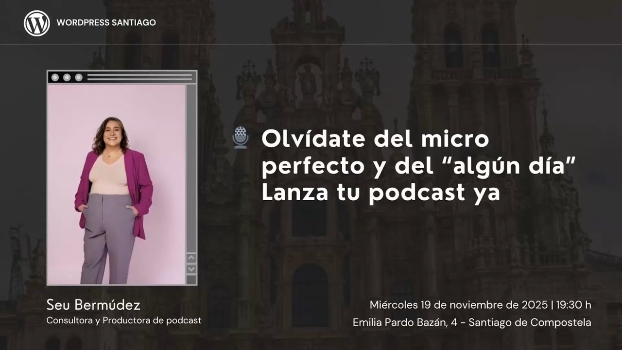 Olvídate del micro perfecto y del “algún día”. 🎧 Lanza tu podcast ya.