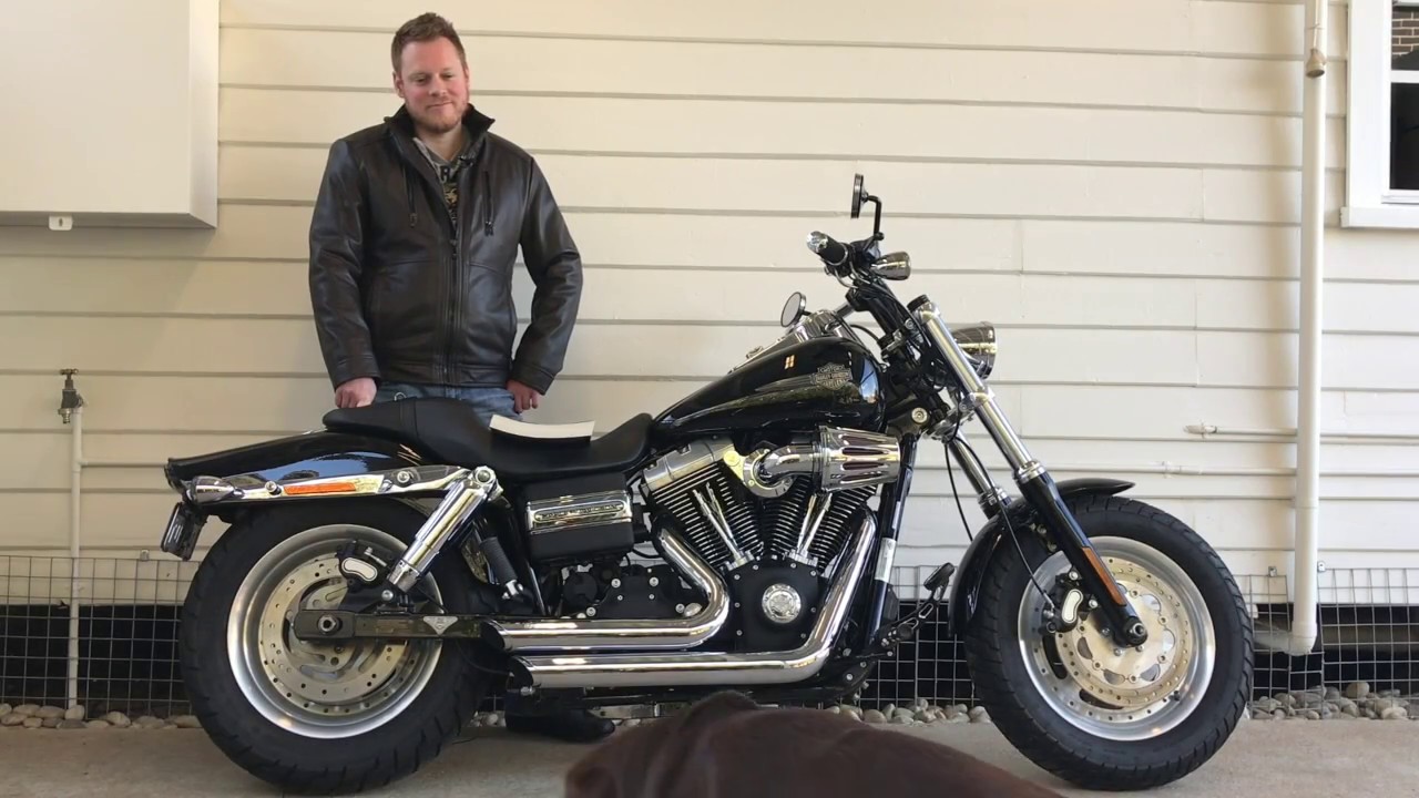 2010 Harley Davidson Dyna Fat Bob with Vance and Hines short shot exhausts