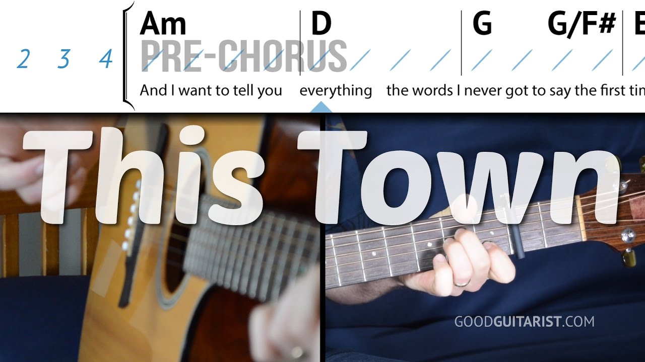 Learn how to play "This Town" EXACTLY Like The Recording by Niall Horan, Easy Guitar Lesson