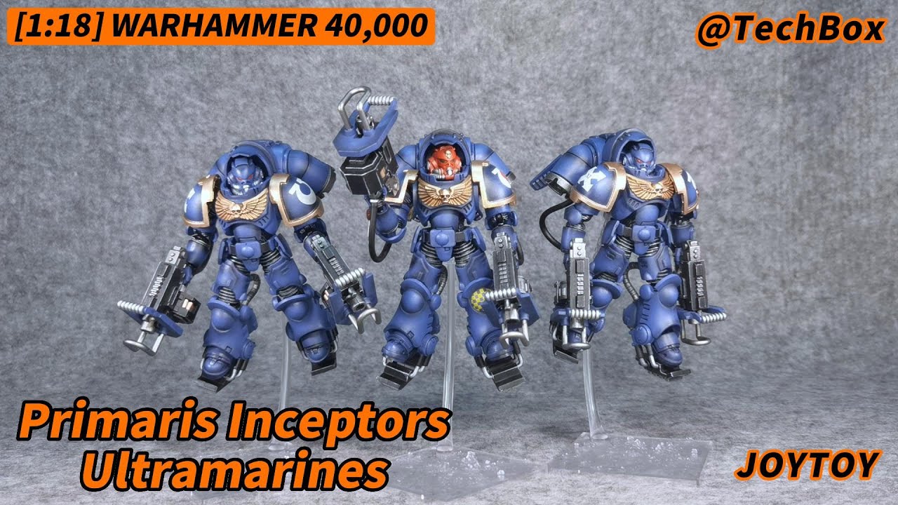 Joytoy Warhammer 40K, Ultramarines Primaris Inceptors, 1/18 scale action figure