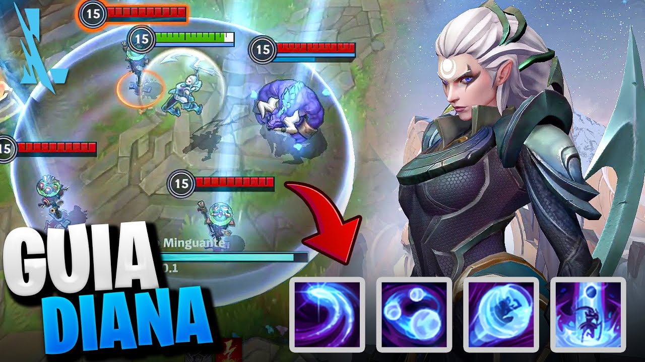 APRENDA A JOGAR DE DIANA NO WILD RIFT! , EXPLICAÇÃO DAS HABILIDADES