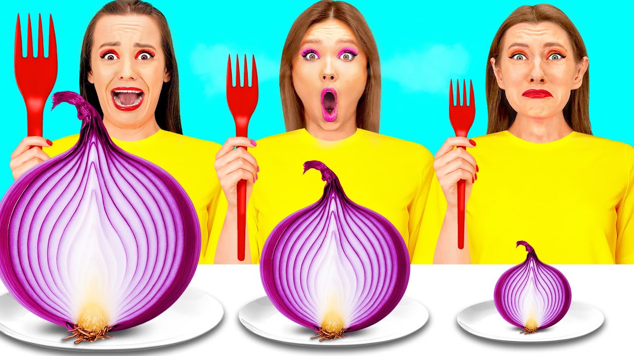 Большая, Средняя или Маленькая Тарелка Челлендж | Смешные Кухонные Моменты от TeenChallenge