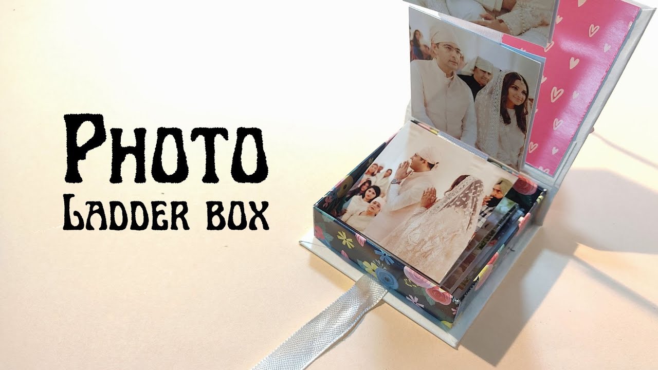 How to make Photo Ladder Box. #tutorial #handmadegift