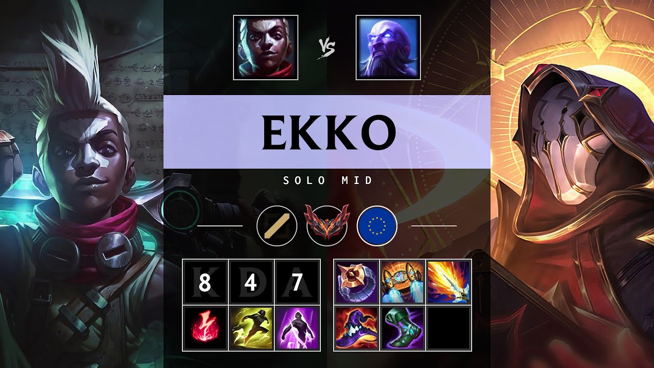 Ekko Mid vs Ryze - EUW Grandmaster Patch 25.12