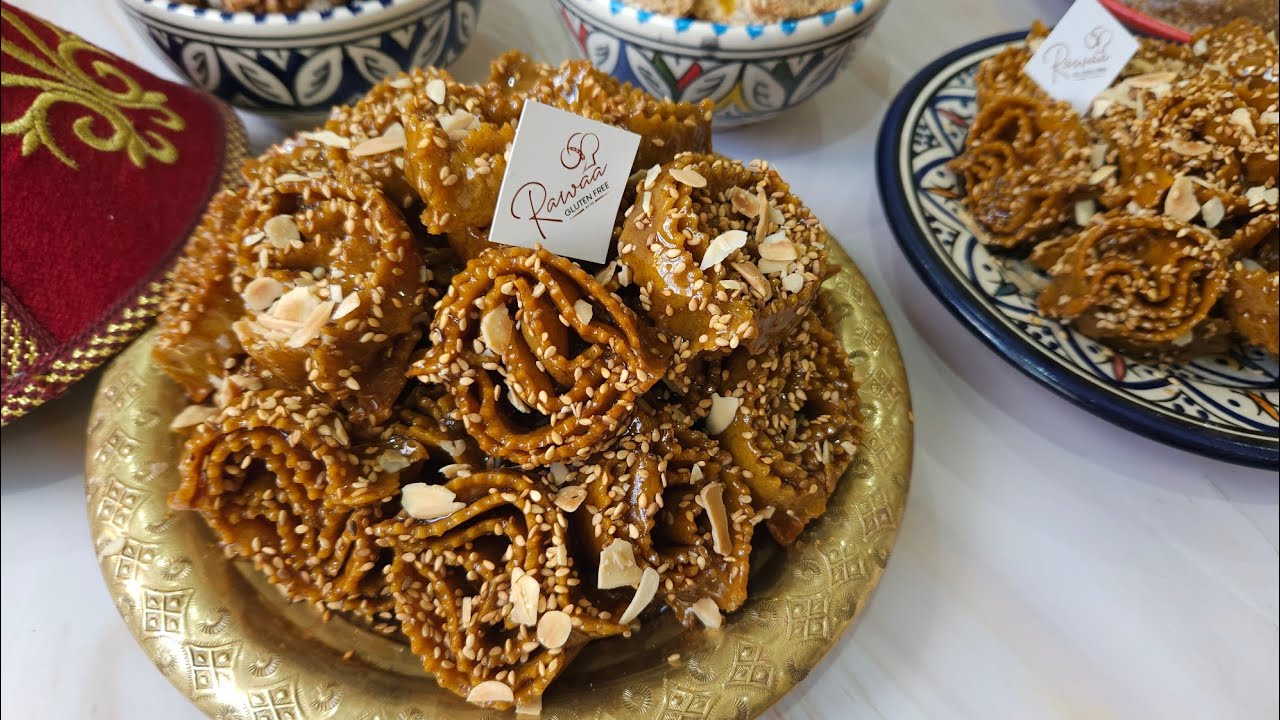 شباكية بدون غلوتين ناجحة مليون في 💯مع جميع أسرار   نجاحها 👌Chebakia sans gluten