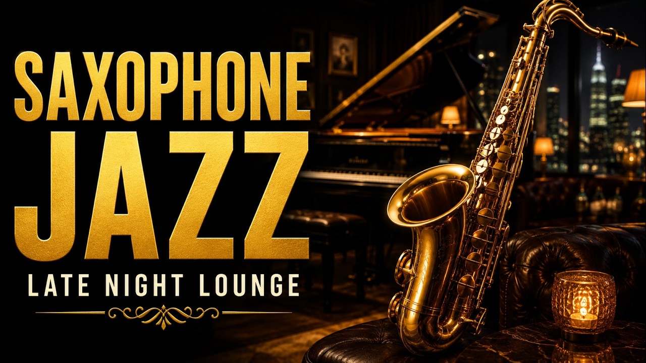 Late Night Saxophone Jazz | Smooth Background Music for Work, Study & Relax (2 Hours)