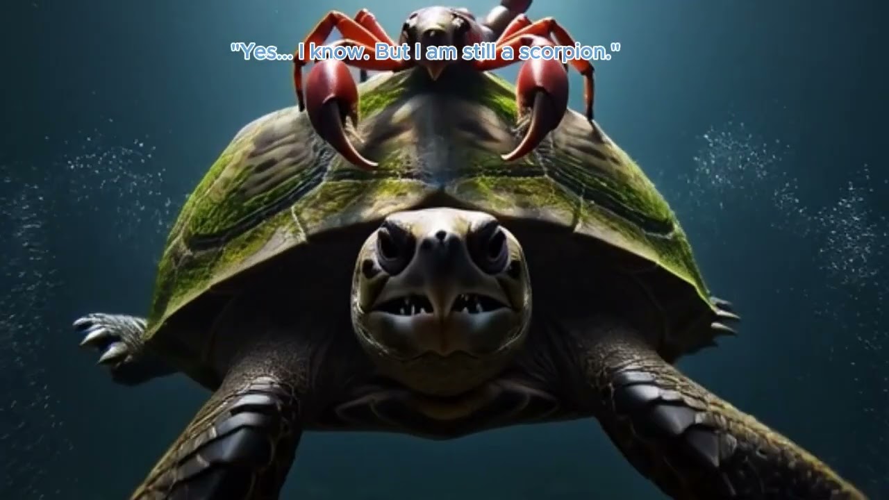 The Scorpion & Tortoise.#moralstories #motivational #animation #storytelling #wisdom #philosophy