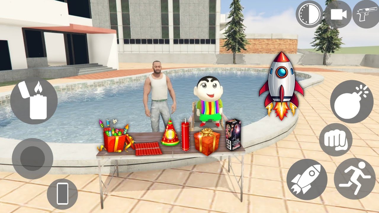 😱 Celebrate Diwali At Home With Shinchan - INDIAN BIKE DRIVING 3D