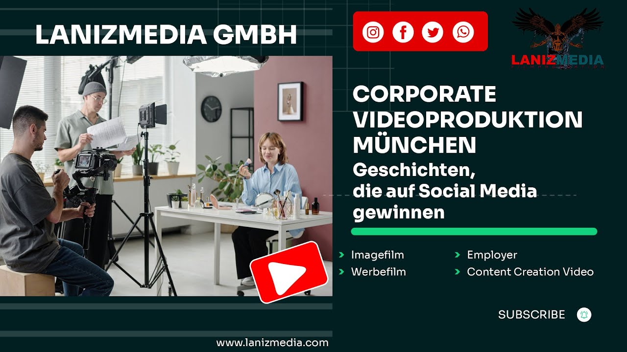Das Greenscreen-Mietstudio mit/ohne Equipment und Studio-Team LANIZMEDIA GMBH
