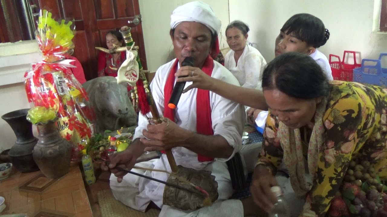 Cham people's worshipping ceremony at their annual festival called 