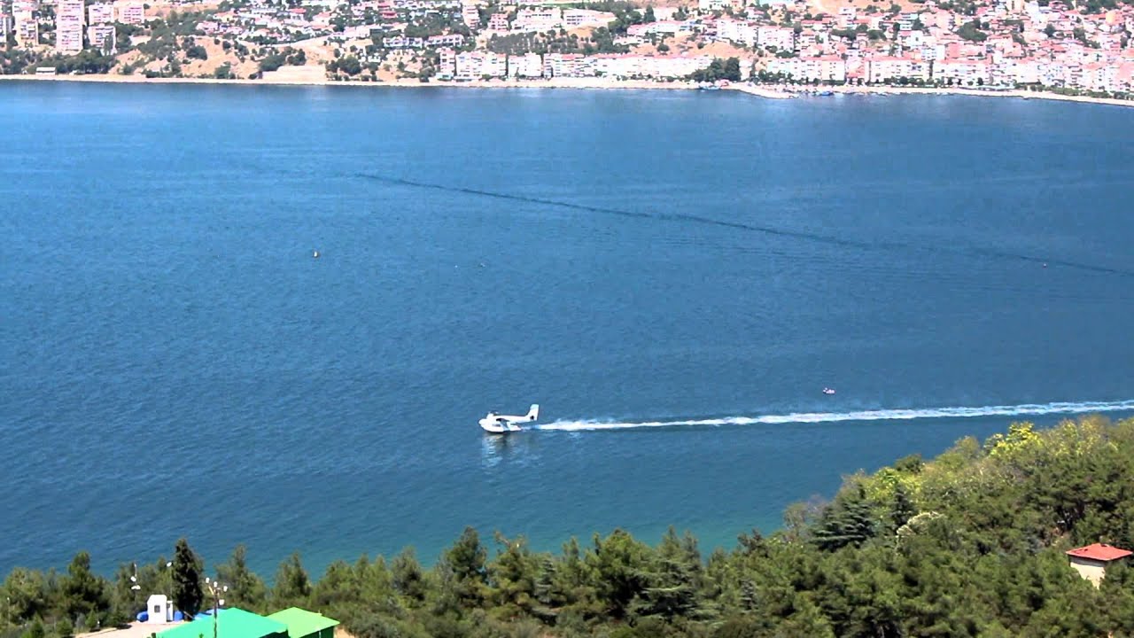 Deniz uçağı ( Seabird ) kalkışı / Gemlik