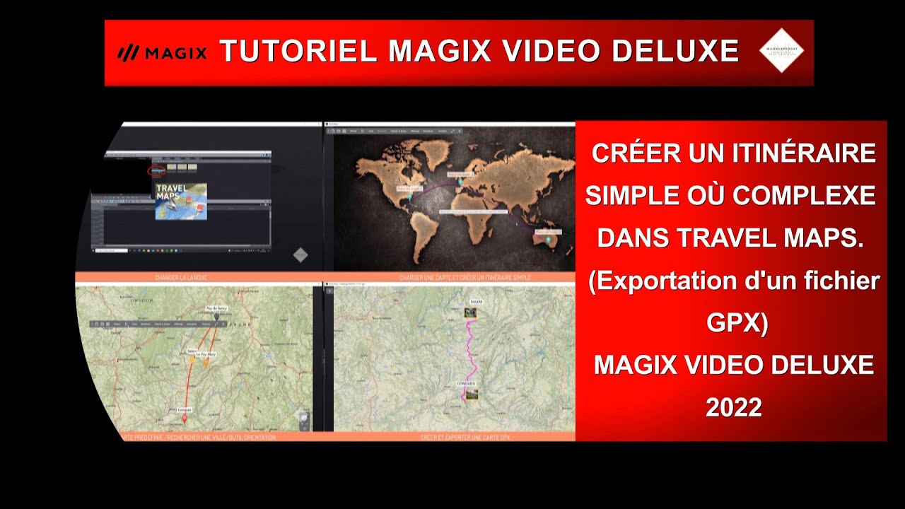 Tutoriel MVD 2022: Créer un itinéraire simple où complexe dans Travel Maps (export GPX)
