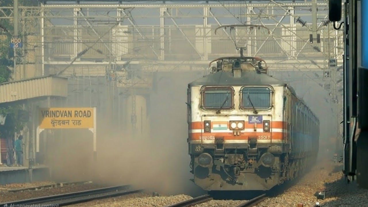 Dangerous 160 Kmph Gatiman, Shatabdi, Rajdhani, Duronto, Humsafar Express Storms At Vrindavan Road