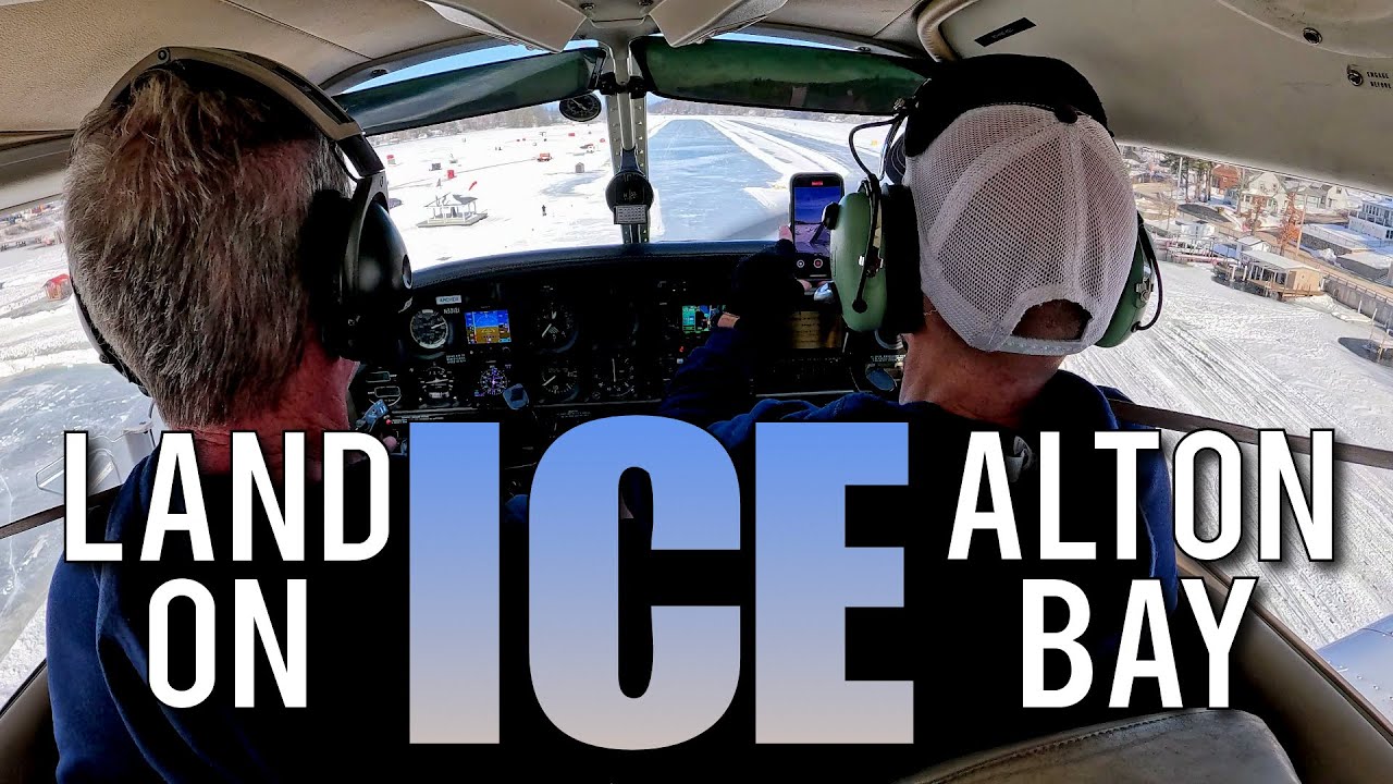 Butter Landing at Alton Bay Ice Runway | B18