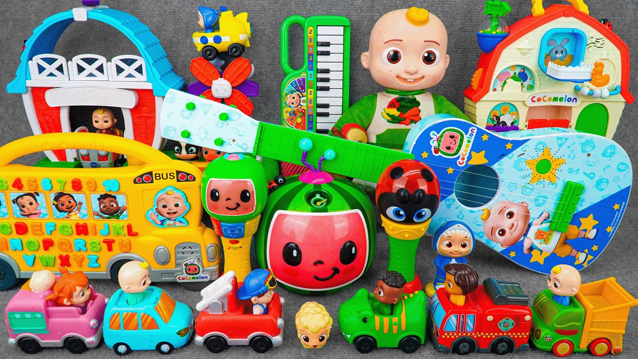 97 Minutes Satisfying with Cocomelon Musical Guitar Playset Collection Unboxing Toys (ASMR)