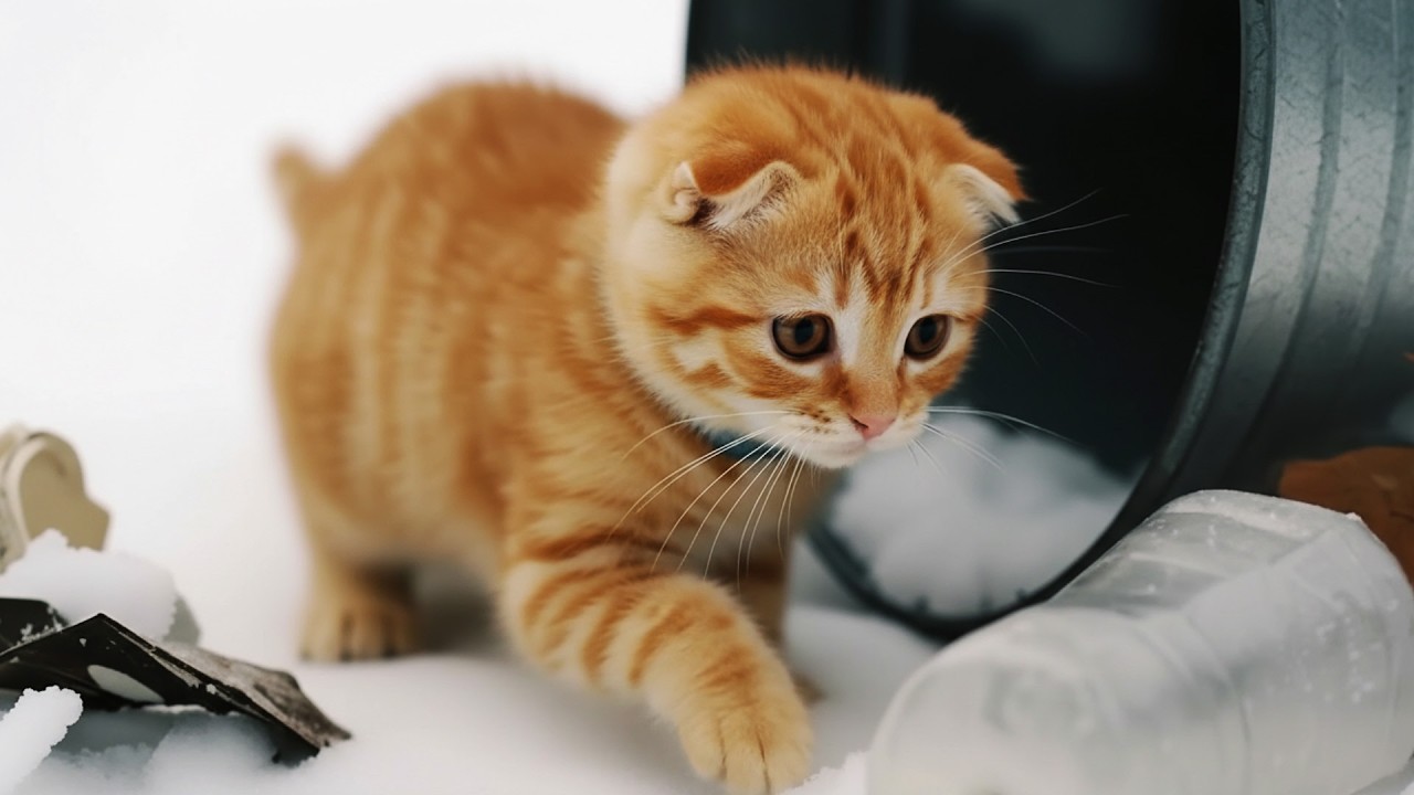 Stray Kitten Rescued Seconds Before Building Demolition 🚜🐈