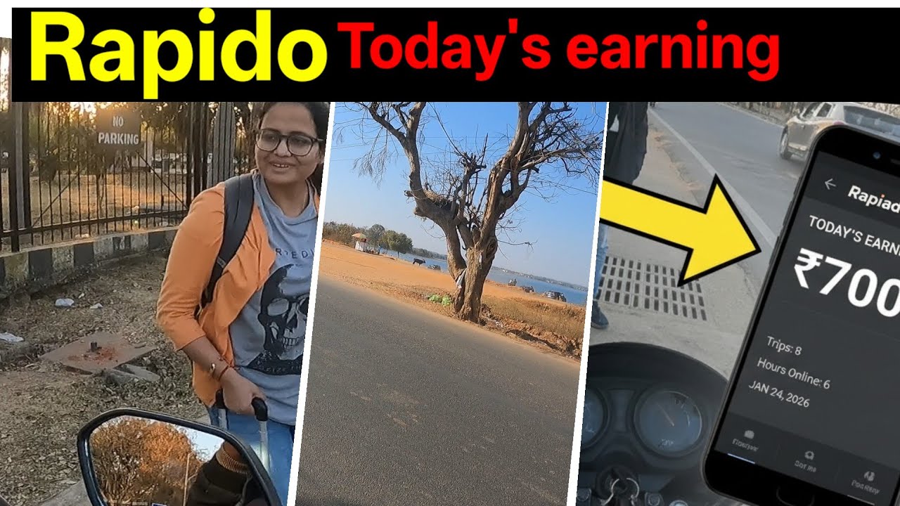 Today 23rd January earning ! #rapido #uber#ola #viral#video