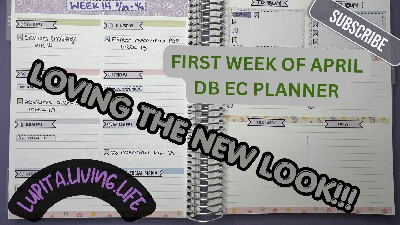 Focused on the business in the DB Planner from EC-Always fun with stickers to make it your own!
