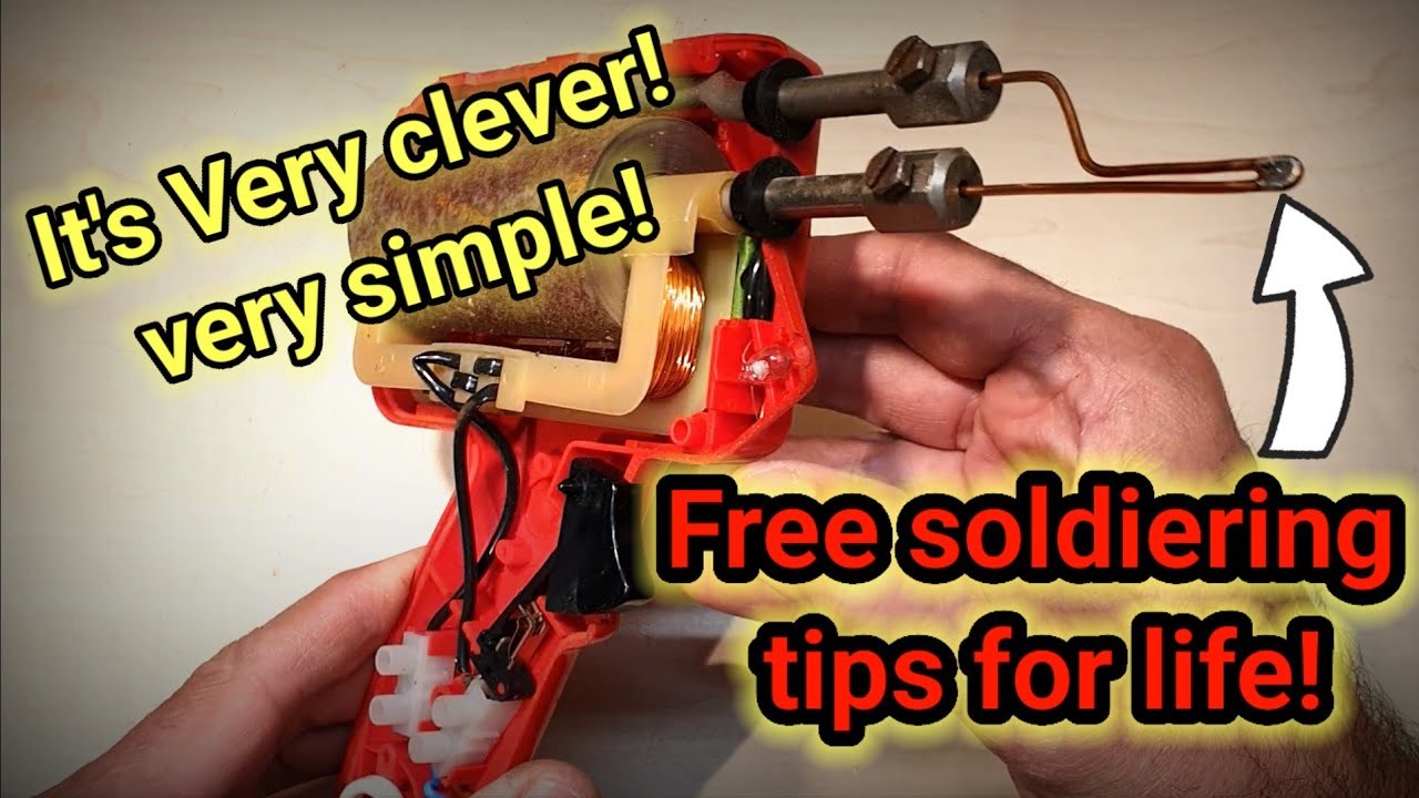 Clever soldering gun tricks with free tips for life! Old but good technology.