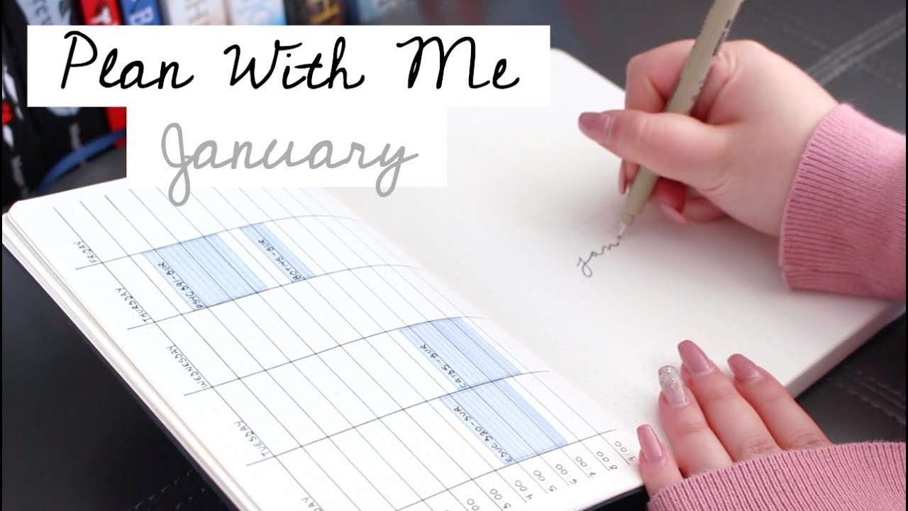Plan With Me | January 2019 Minimalist Bullet Journal Setup