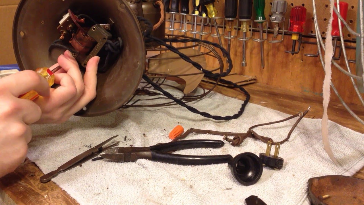 Rewiring a  Vintage Vortalex Fan