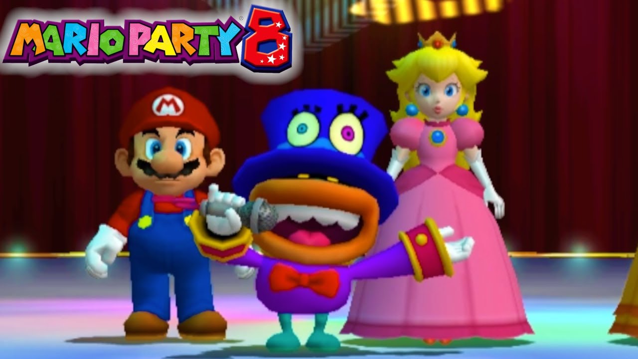 Mario Party 8 #1 - Crown Showdown / Luigi vs Mario vs Peach vs Daisy (Very Hard)