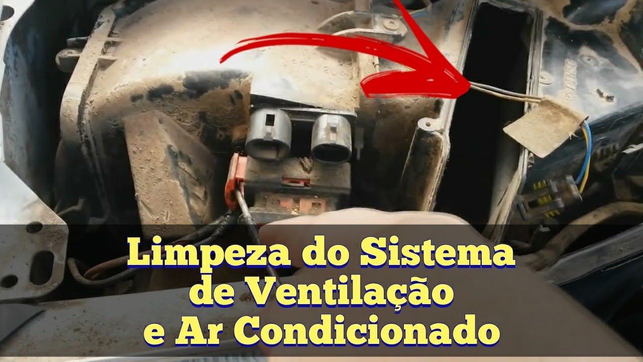 Limpeza do Sistema de ventilação e abertura do compartimento do Ar Condicionado