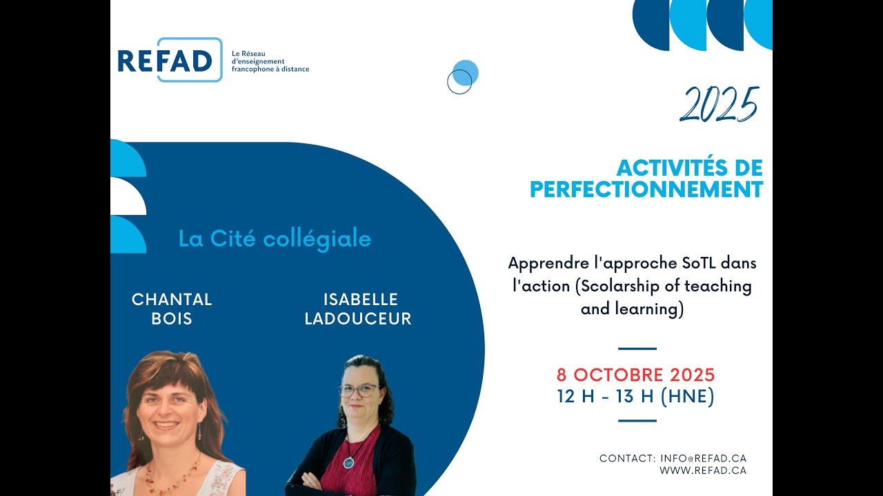 Apprendre l’approche SoTL dans l’action (Scolarship of teaching and learning)