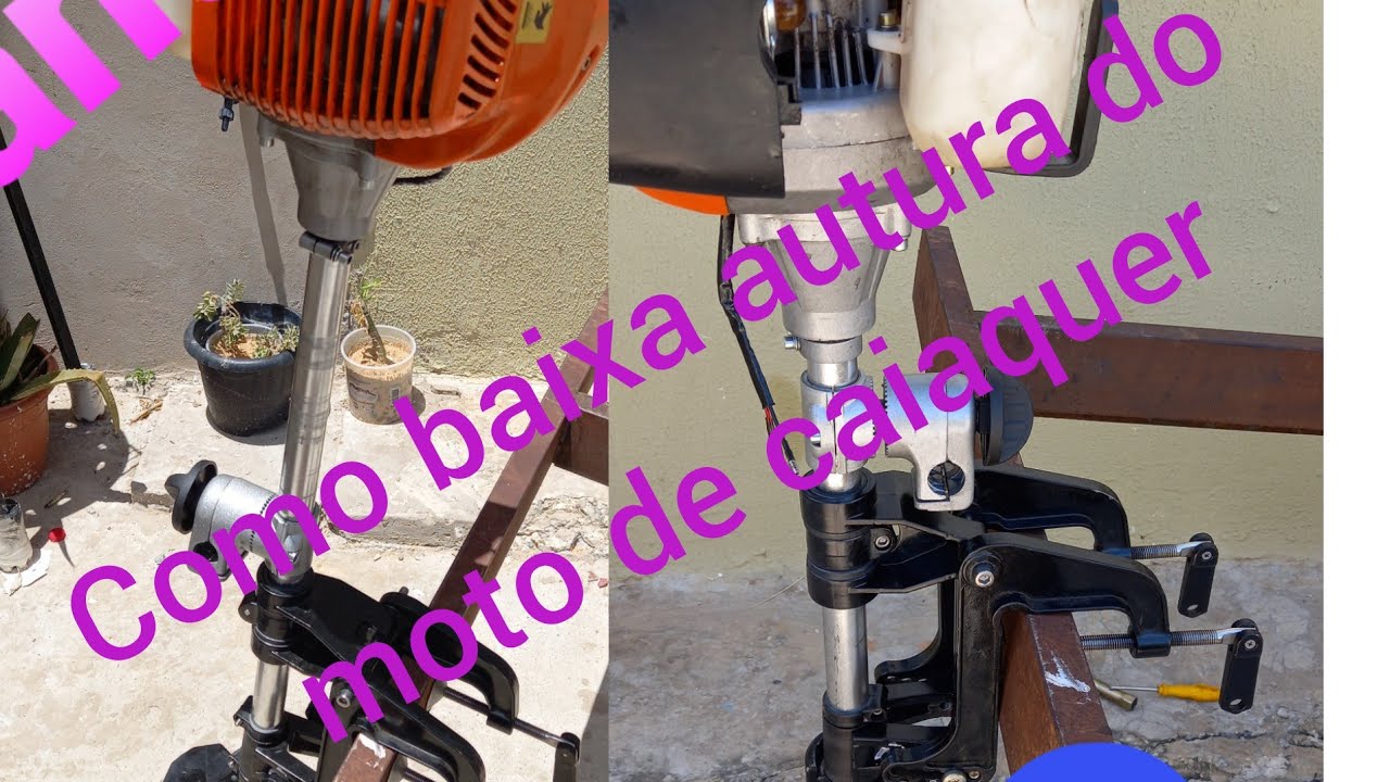 como diminuir a altura do motor de caiaquer