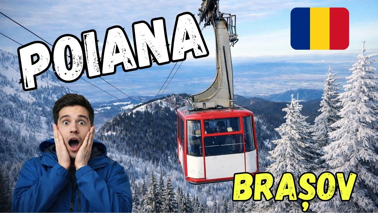 රුමේනියාවේ “Poiana Brașov” | Day Trip |  කේබල් කාර් experience එක!