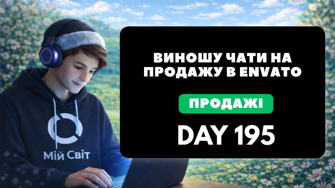 DAY 195 ⚡ Виношу чати на продажу в Envato ($$$)