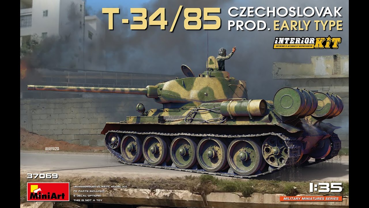 #0: MiniArt 1/35 T-34/85 CZECHOSLOVAK PROD. EARLY TYPE インテリアキット製作