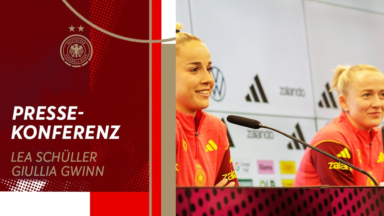 Medienrunde mit Lea Schüller und Giulia Gwinn vor der WM-Qualifikation gegen Slowenien