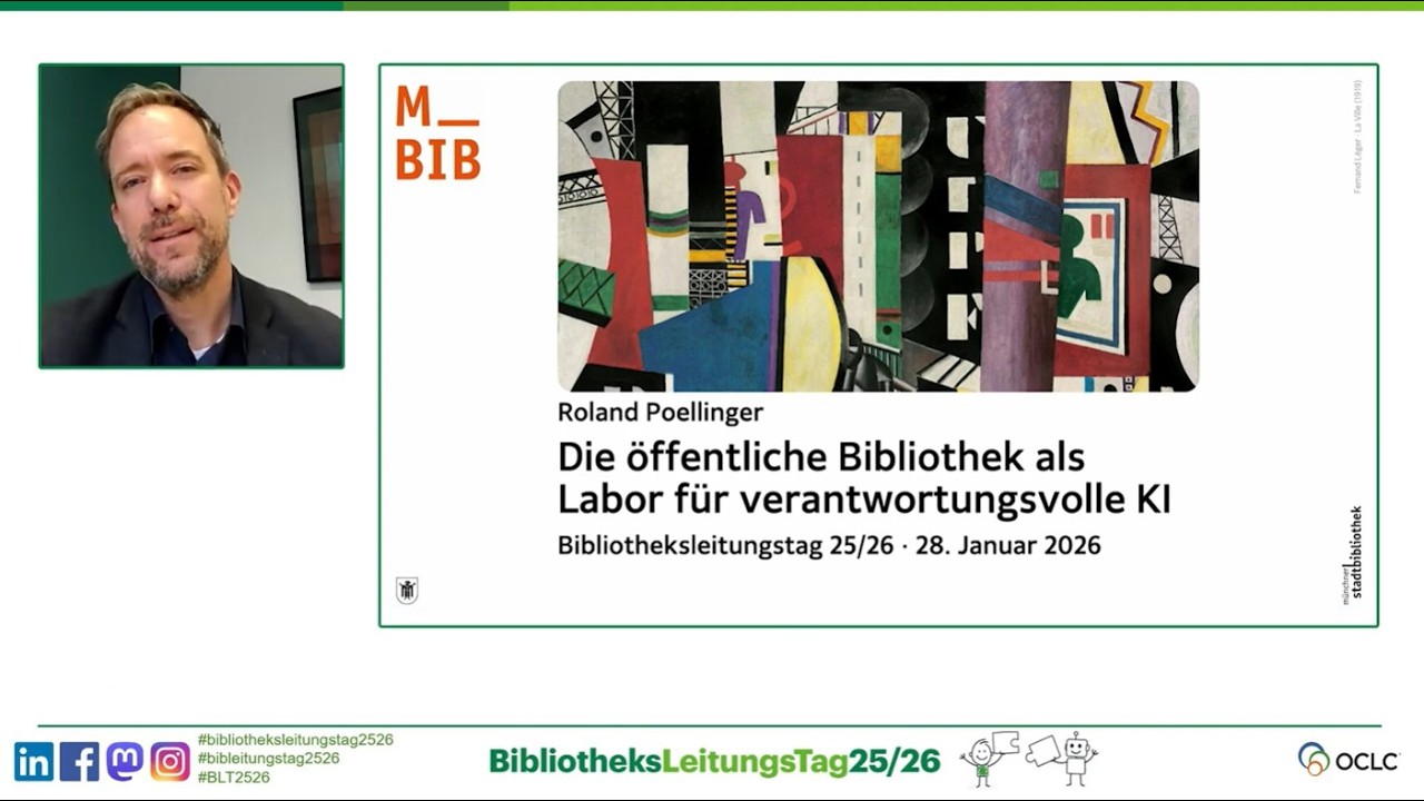 Roland Poellinger: Die öffentliche Bibliothek als Labor für verantwortungsvolle KI