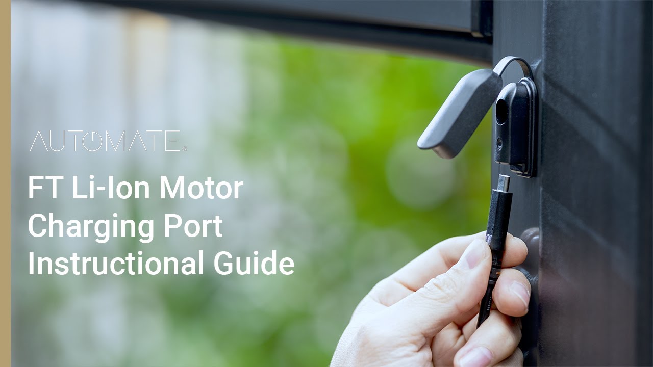 FT Li ion Motor Charging Port | Instructional Guide