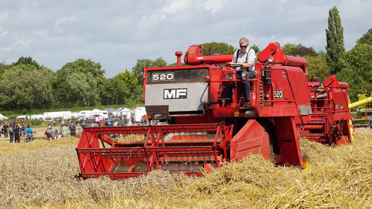 Massey Ferguson MF 520 combines.