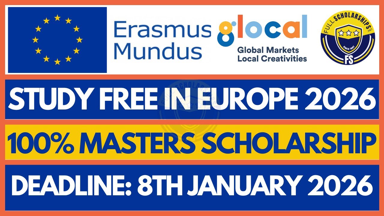 Полностью финансируемые стипендии Erasmus Mundus 2026 | Магистерская программа GLOCAL для иностра...